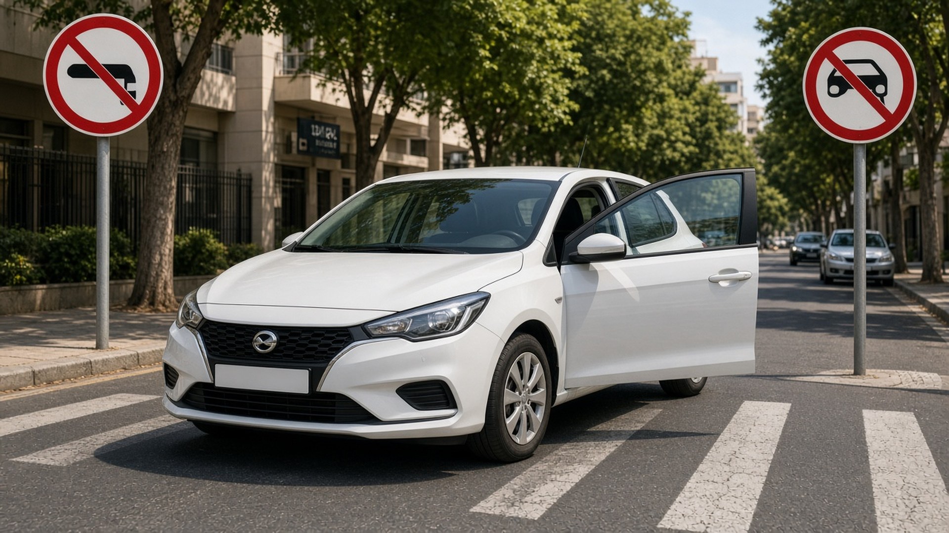 Dual-control hatchback used for lessons in Ramat Gan